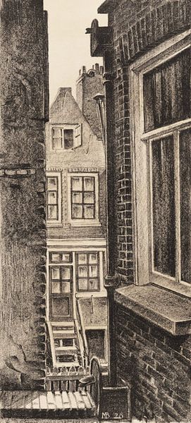 Amsterdam, Doorkijkje, Meijer Bleekrode, 1928 von Atelier Liesjes