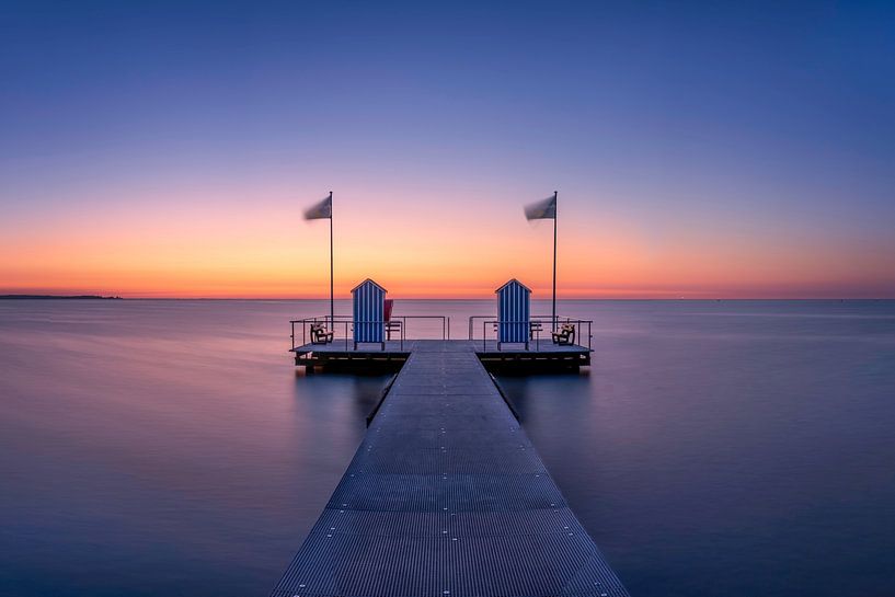 Baltic Sea at sunset by Voss photography