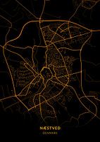 Næstved Stadsplattegrond