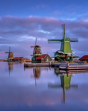 Molens bij Zaanse Schans van Annette Roijaards