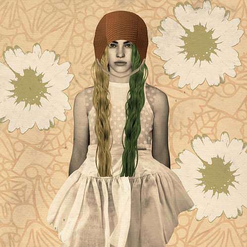 Vintage Girl in Popart stijl van Yvonne Zeldenthuis
