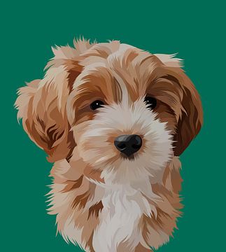 Illustration de chien sur sanggidesign