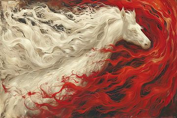 Majestic Horse in Fire and Ice by Art & Soul Creations
