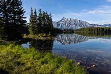 Two Jack Lake in Canada in the Rocky Mountains by Roland Brack