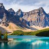 Moraine Lake in Banff Nationaal Park van Henk Meijer Photography