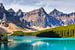 Moraine Lake in Banff Nationaal Park van Henk Meijer Photography