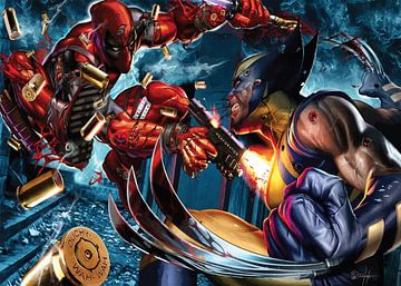Deadpool vs Wolverine van Anang Widiyanto