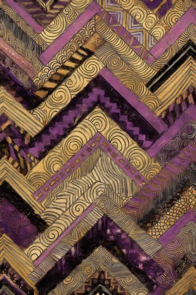 Geometrisches Abenteuer in Violett von Whale & Sons