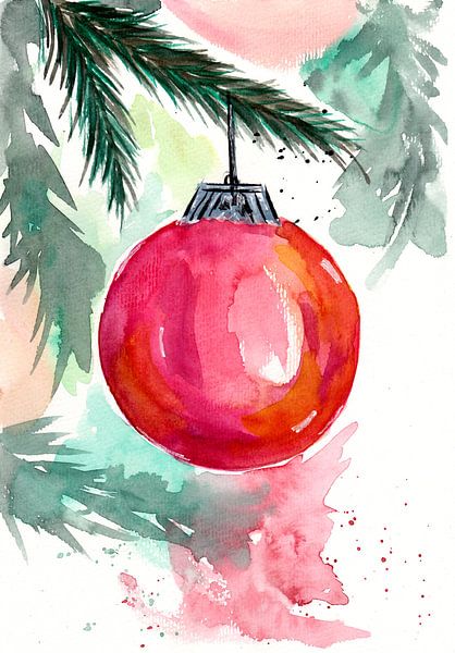 Roter Christbaumschmuck von Sebastian Grafmann