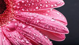 Bloem met regendruppels