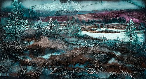 wintry moorland landscape