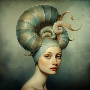 Snail woman van Mirjam Duizendstra
