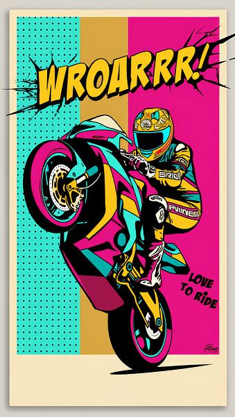 WROARRR! Liebe für Stunts von MotorPoster