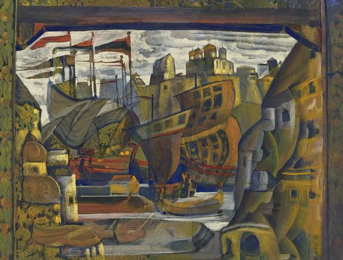 Nicholas Roerich - Le marché de Novgorod, de Sadko (1920) sur Peter Balan