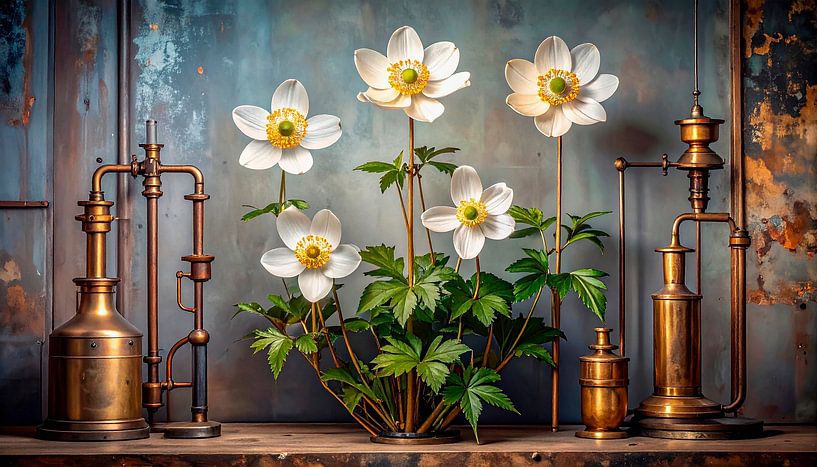 Wood anemones and copper... by Ans Bastiaanssen
