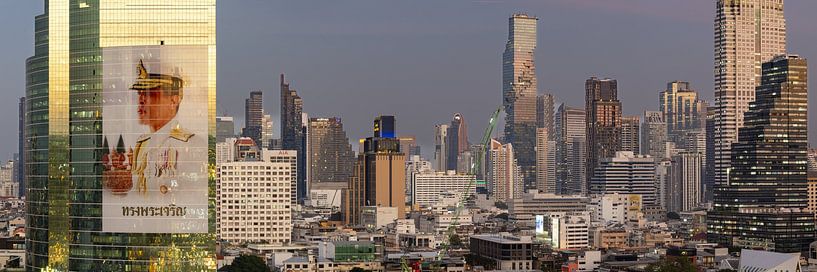 Bangkok at sunset by Walter G. Allgöwer