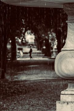 Silhouet Fotografie Fontein Villa Borghese Rome Italië BNW van Martijn Jebbink Fotografie