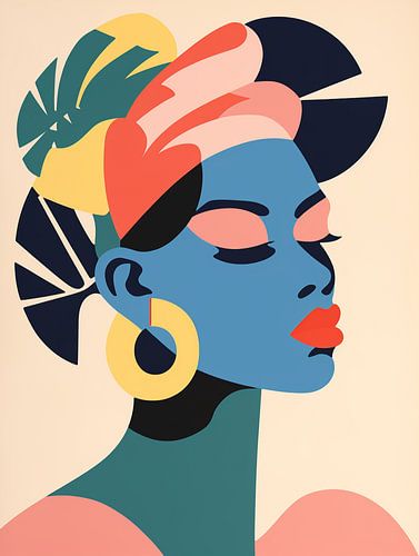 Modern Portret, kleurig