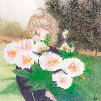 Magnificent dahlias on a sweet autumn evening.