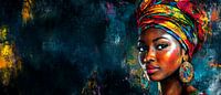 Cultural beauty with a headscarf by Poster Art Shop thumbnail