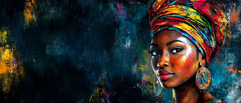 Cultural beauty with a headscarf by Poster Art Shop