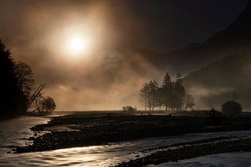 Zonsopgang bij "Grosser Ahornboden"