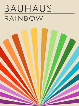 Bauhaus, Happy Rainbow van Hilde Remerie Photography and digital art