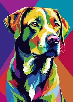 Labrador Retriever Pop Art Style by MIROKKU