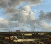 Ansicht von Haarlem mit Bleichen im Vordergrund, Jacob van Ruisdael