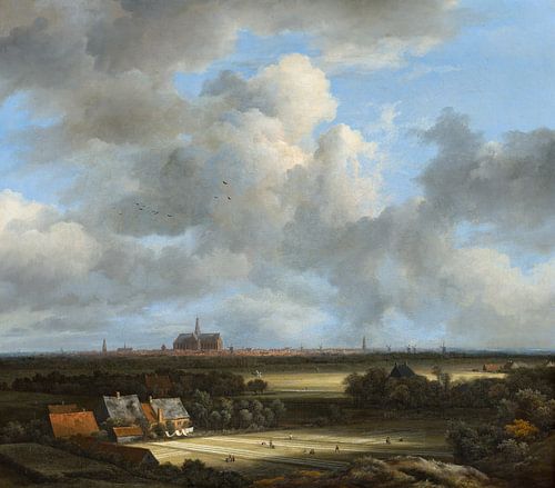 Gezicht op Haarlem met bleekvelden, Jacob van Ruisdael