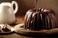 Chocoladetaart met glazuur - Verleidelijk van Poster Art Shop thumbnail