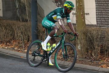 Biniam Girmaye green jersey round of France by FreddyFinn