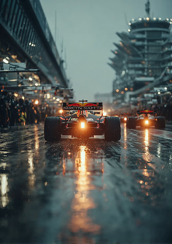 Red Bull Formula 1 Pit Lane