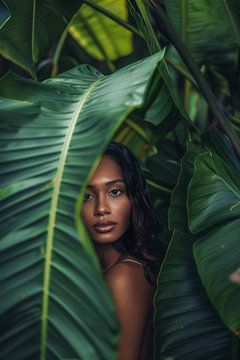 Beauté cachée dans la verdure sur Poster Art Shop