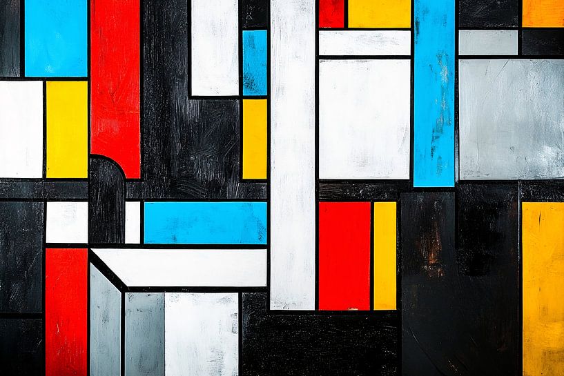 Art abstrait géométrique couleurs par Imperial Art House