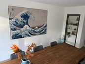 Klantfoto: De grote golf van Kanagawa, Hokusai