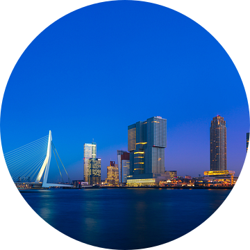 Kop van Zuid met supermaan (panorama) van Prachtig Rotterdam