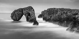 Castro de Las Gaviotas in Black and White, Asturias, Spain by Henk Meijer Photography