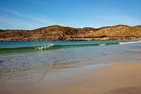 Achmelvich Strand; Lairg; Sutherland, Schotland; Verenigd Koninkrijk