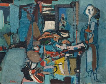 Jankel Adler - The Fishmonger's Wife (La Poissonnière, 1947)