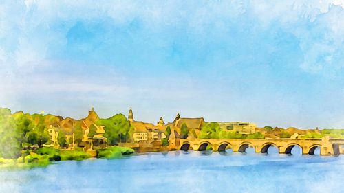 Maastricht, Sint Servaasbrug over de Maas.