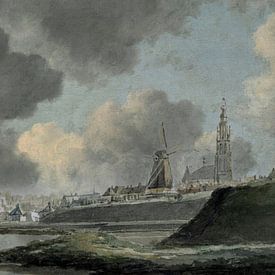 View of Breda from the river (around 1780) by Affect Fotografie