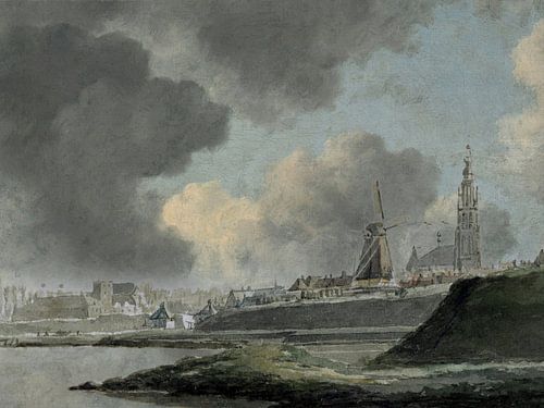 Ansicht von Breda vom Fluss aus (um 1780)