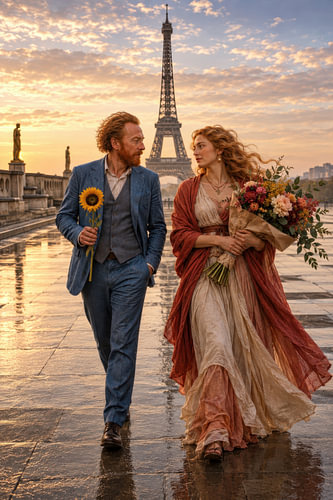 Van Gogh and Venus in Paris – Romantic Painting