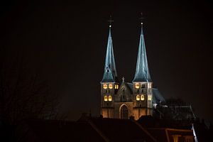 Church Deventer at night von Robin Velderman