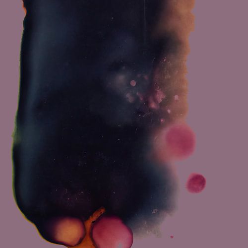 Contemporary abstract in warme kleuren