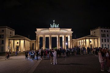 Berlin - Porte de Brandebourg de nuit sur t.ART
