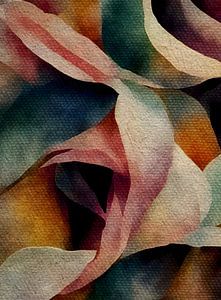 Bunte abstrakte Blumen Nr.02 | The Bohemian Vintage Collection