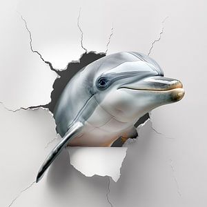 Delfin von der Wand
