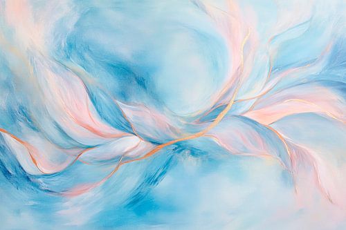 Zachte pastelkleuren in de rivier